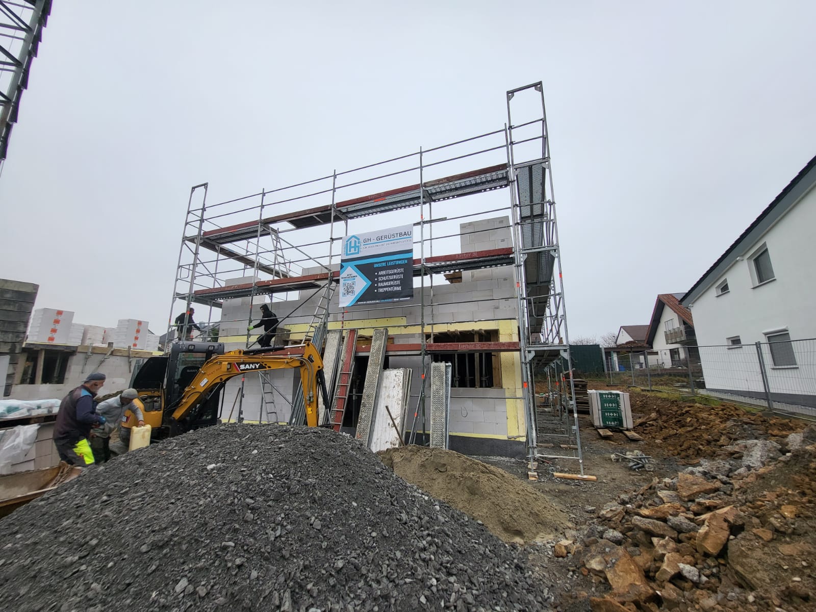 Bad Friedrichshall 2 Familienhäuser Rohbau Begleitend